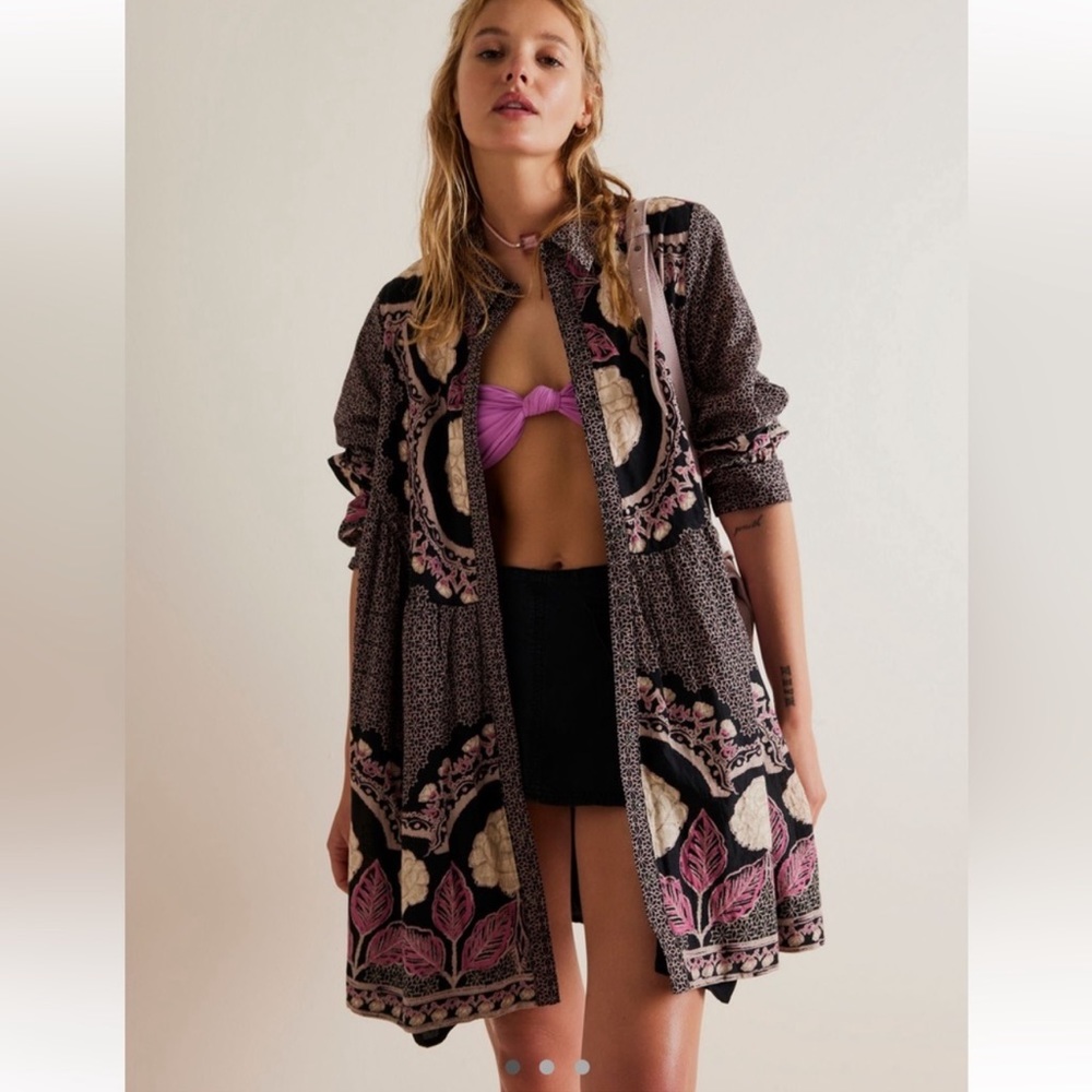 FREE PEOPLE SMELL THE ROSES MINI DRESS